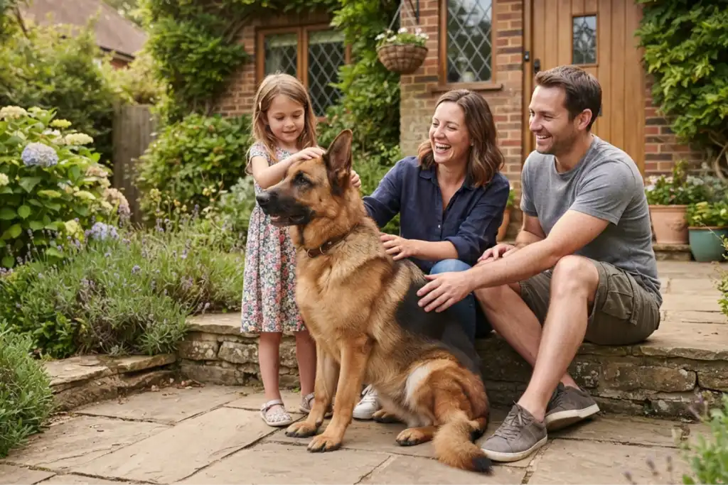 Dog Guarding his Owners